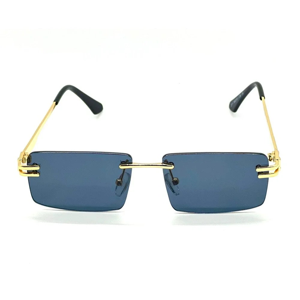 Sunglasses Dark Tint Square Lens Men's Luxury Modern Design Lentes Gafas Humbres